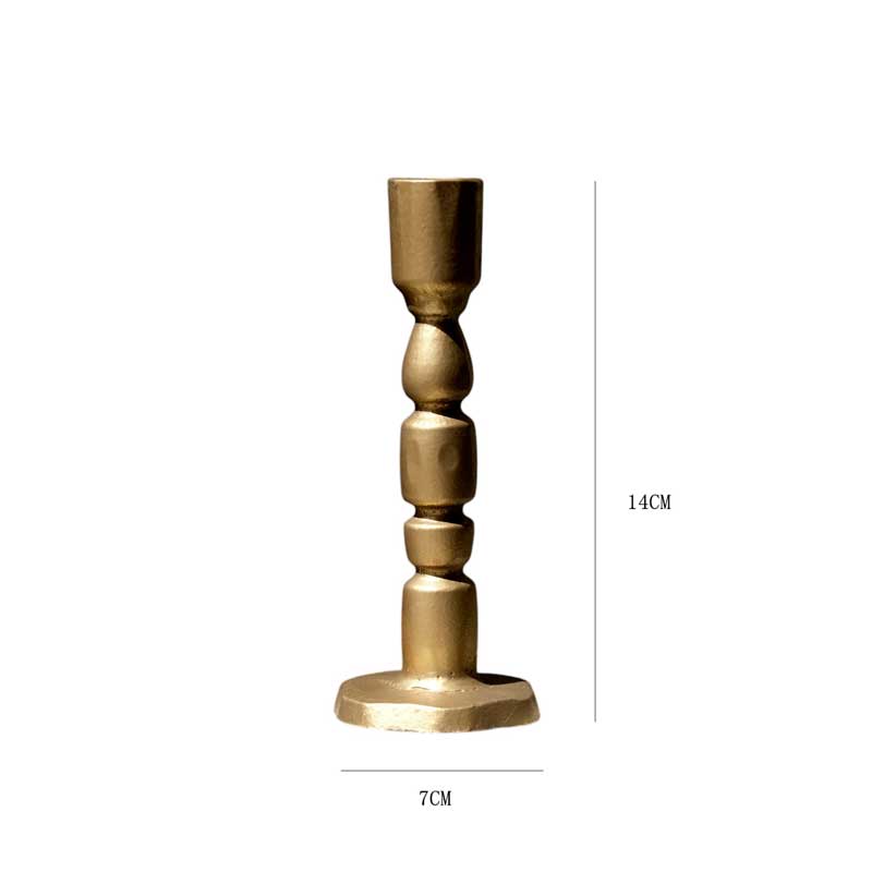 Vintage Cast Iron Candle Holder | Modern Minimalist Candlestick 7*14cm