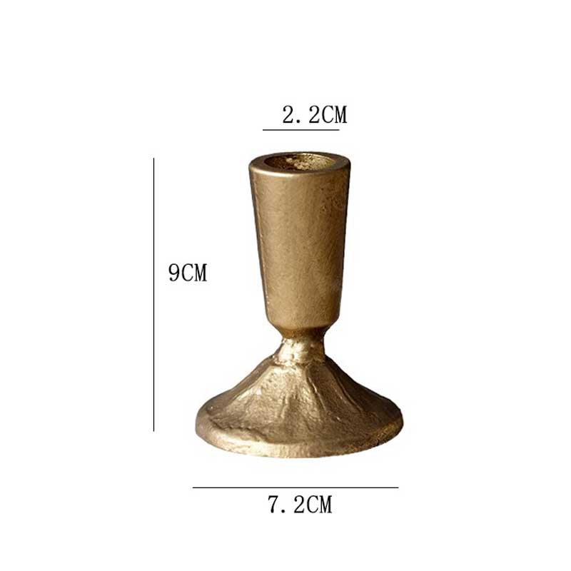 Vintage Cast Iron Candle Holder | Modern Minimalist Candlestick 7.2*9cm