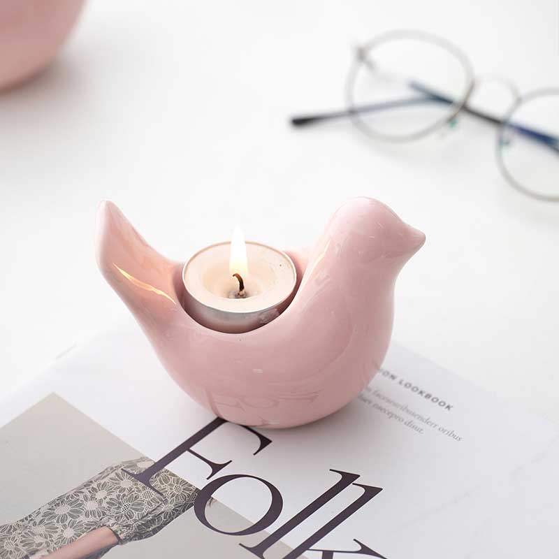 Candle holder Pink