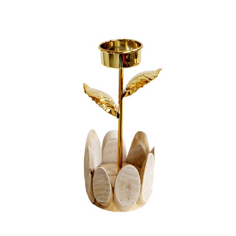 Wood Candle Holder