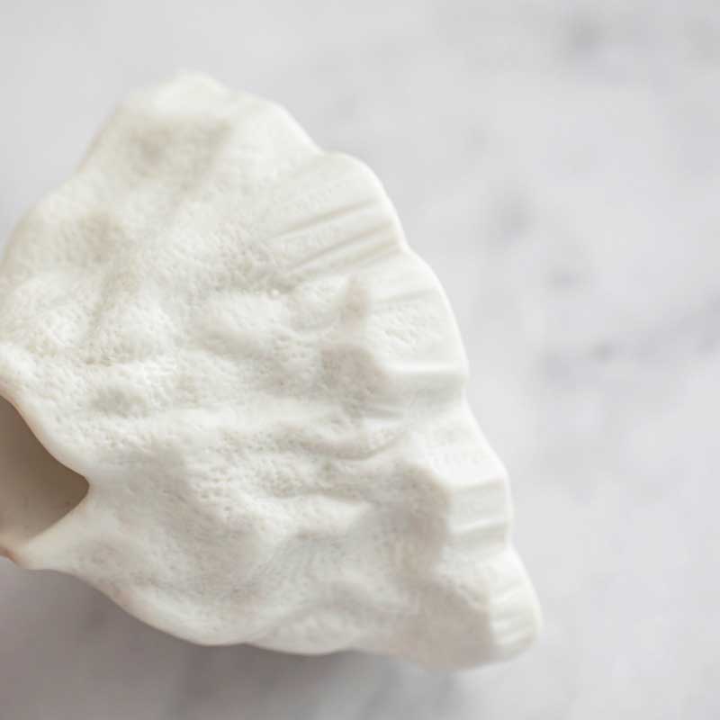 Ceramic Rock Mountain Candle Holder Color:White 2