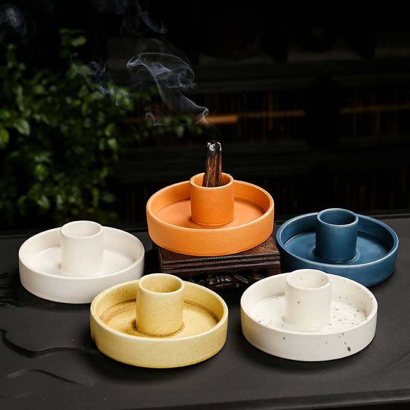 colored Chamberstick candle holder Color:Yellow 2