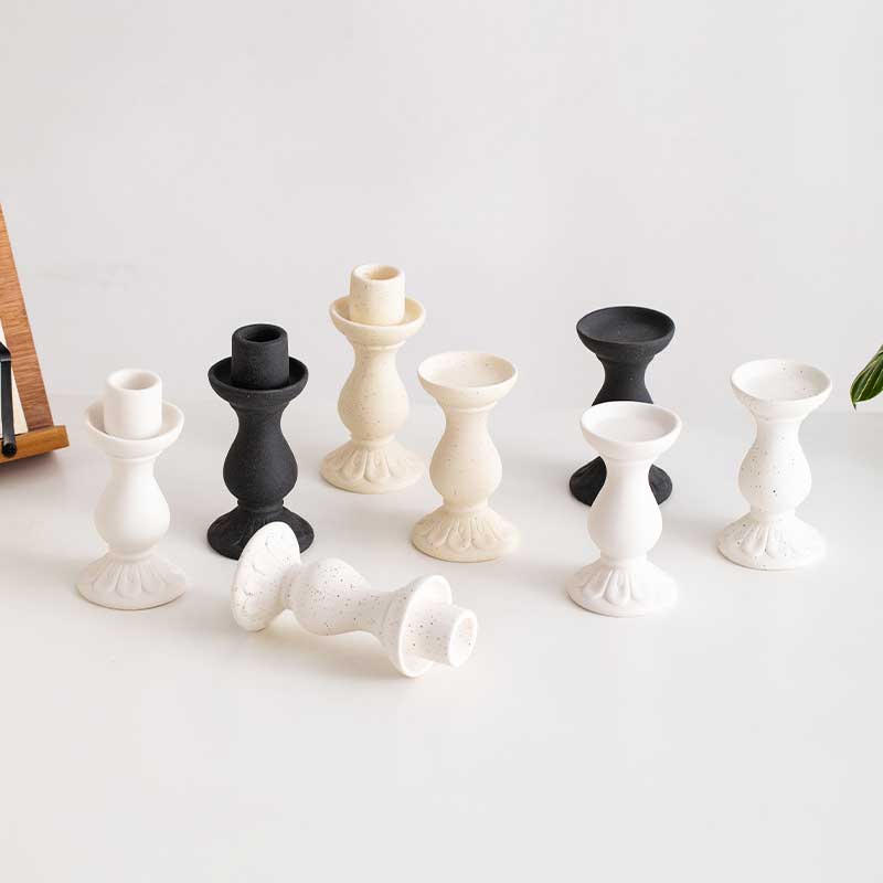 patterned Speckled candle holder Style:Style1;Color:Black 2