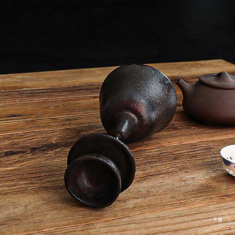 Rustic Cast Iron Candle Holder,bell-shaped base Size:11*11*31.5cm 1