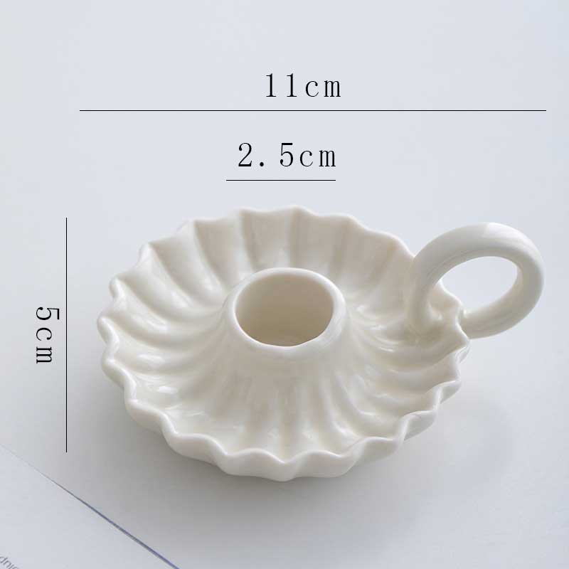 candle holder Color:Off-white