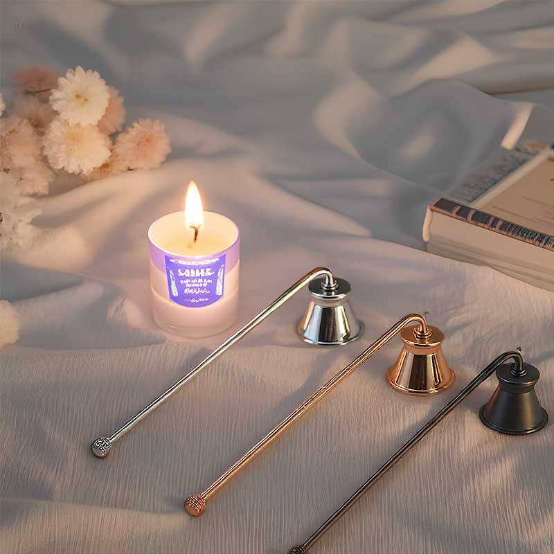 Bell shaped head Metal Candle Snuffers Color:Gold 2