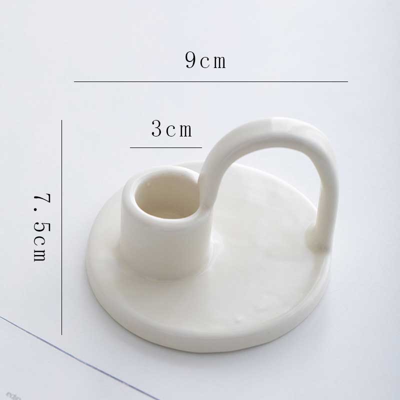 candle holder Color:Off-white