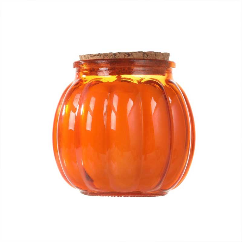 Pumpkin Glass Jar