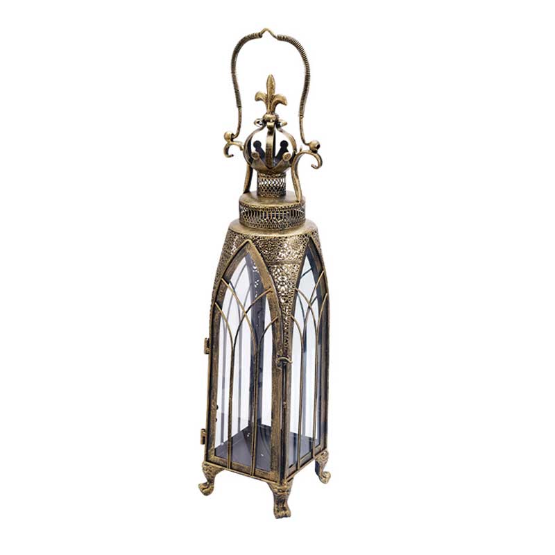 Vintage Gothic Wrought Iron Candlestick