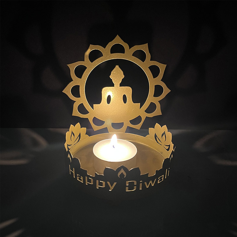 Diwali Silhouette Candle Holder Style:Style7