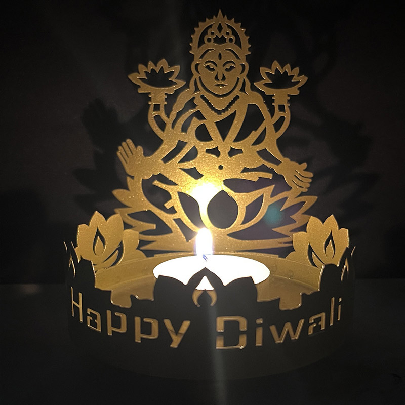 Diwali Silhouette Candle Holder Style4  