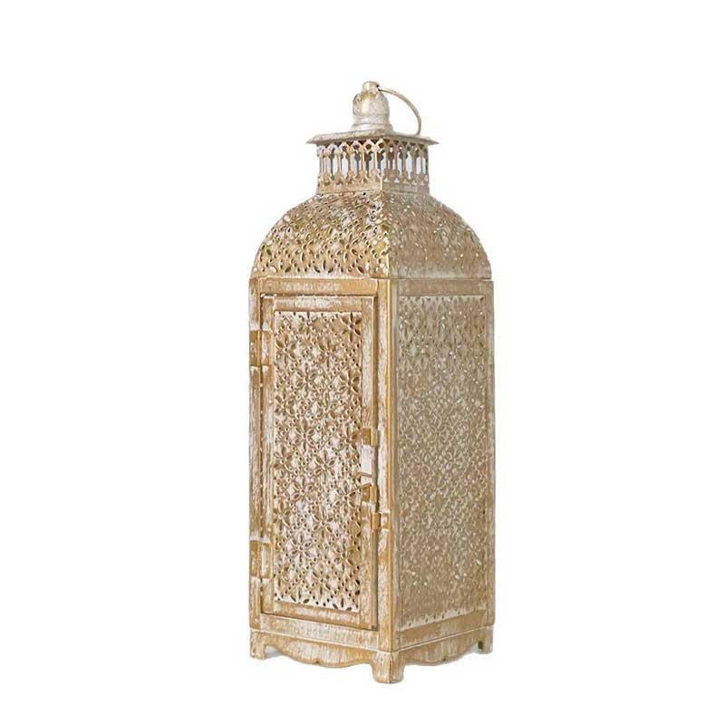 Moroccan Vintage Hollow Iron Candlestick / Lantern