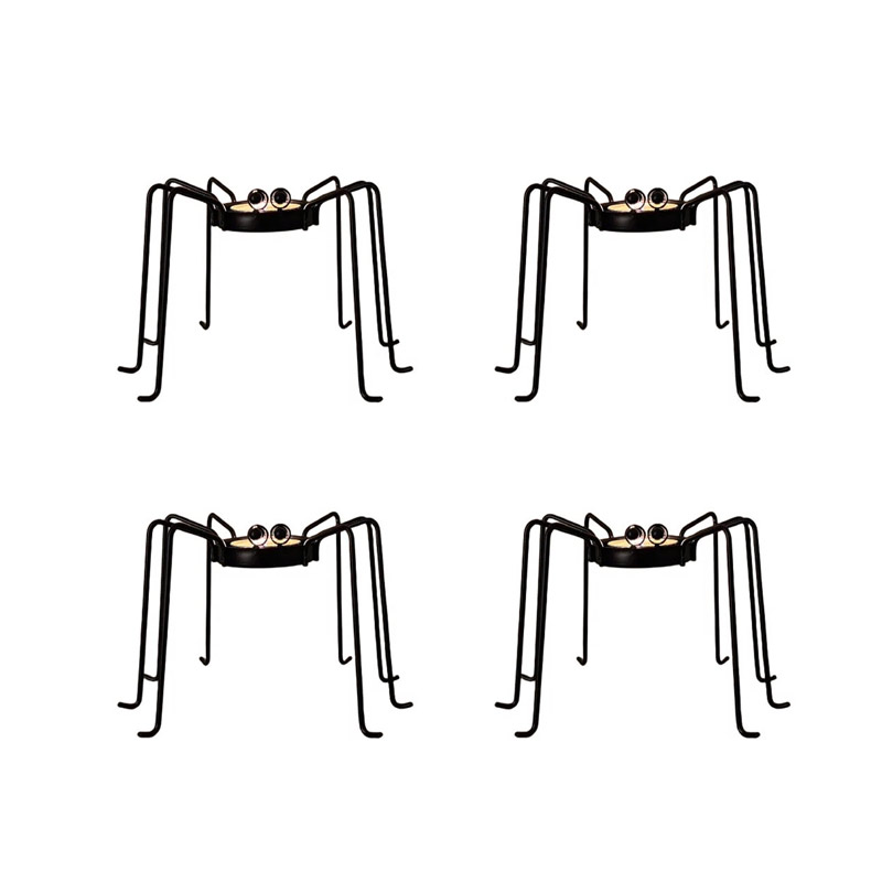 Halloween Long Legs Metal Spider Tealight Candle Holder