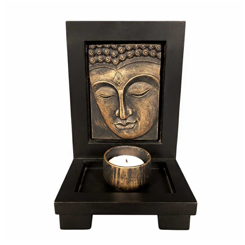 Zen Buddha Face Candle Holder