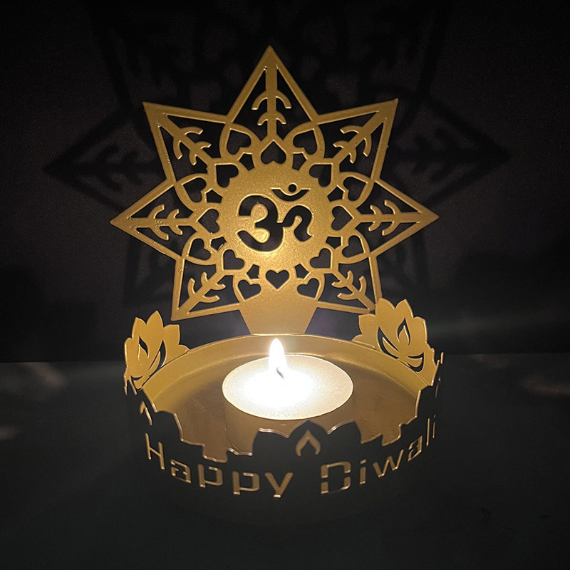 Diwali Silhouette Candle Holder Style2  