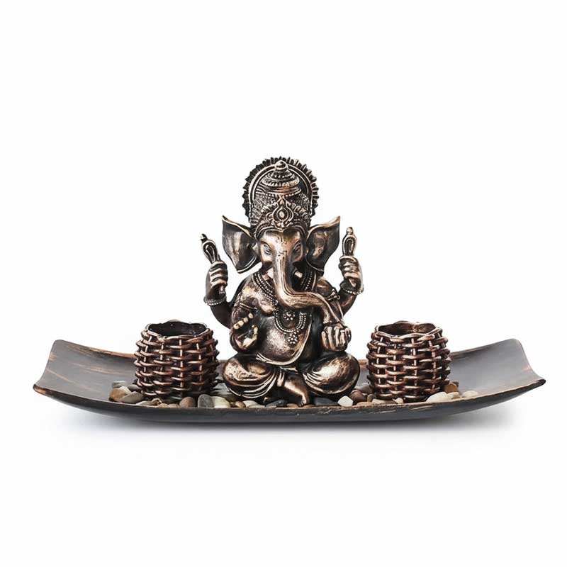 Resin Elephant Candle Holder