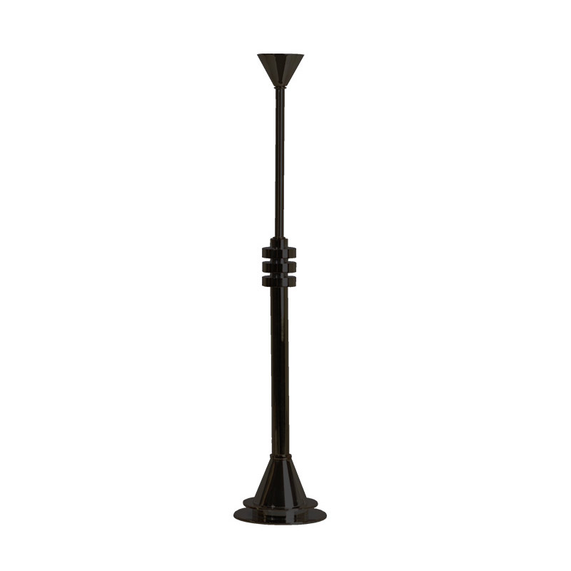 Modern & Minimalist Metal Candlestick ,Black/Gold Color:Black;Size:10*10*51cm