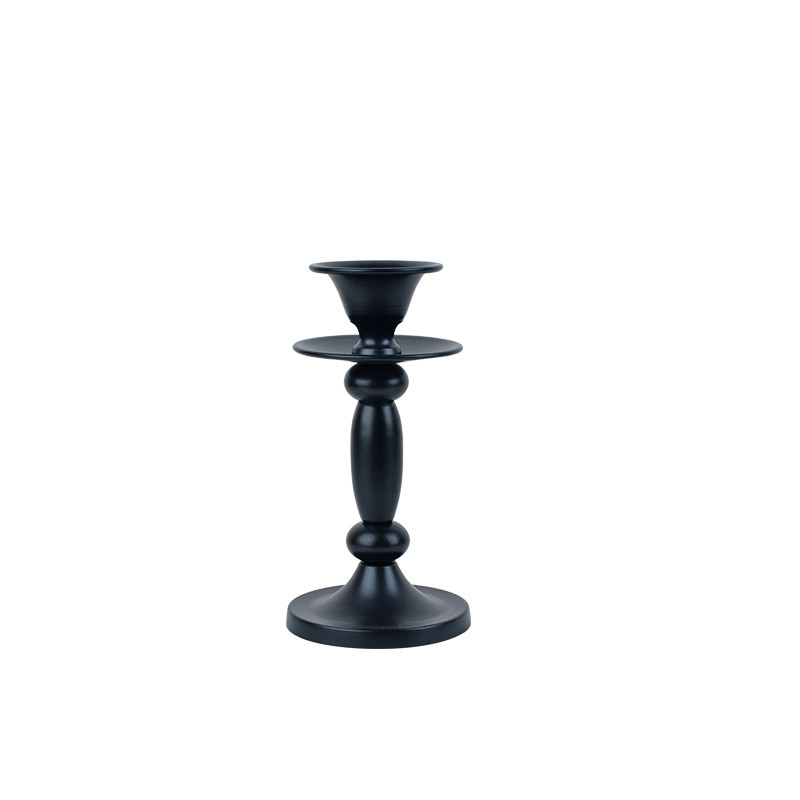 European Minimalist Wrought Iron Candlestick Holders (Set of 3) Size:8*8*22.5cm