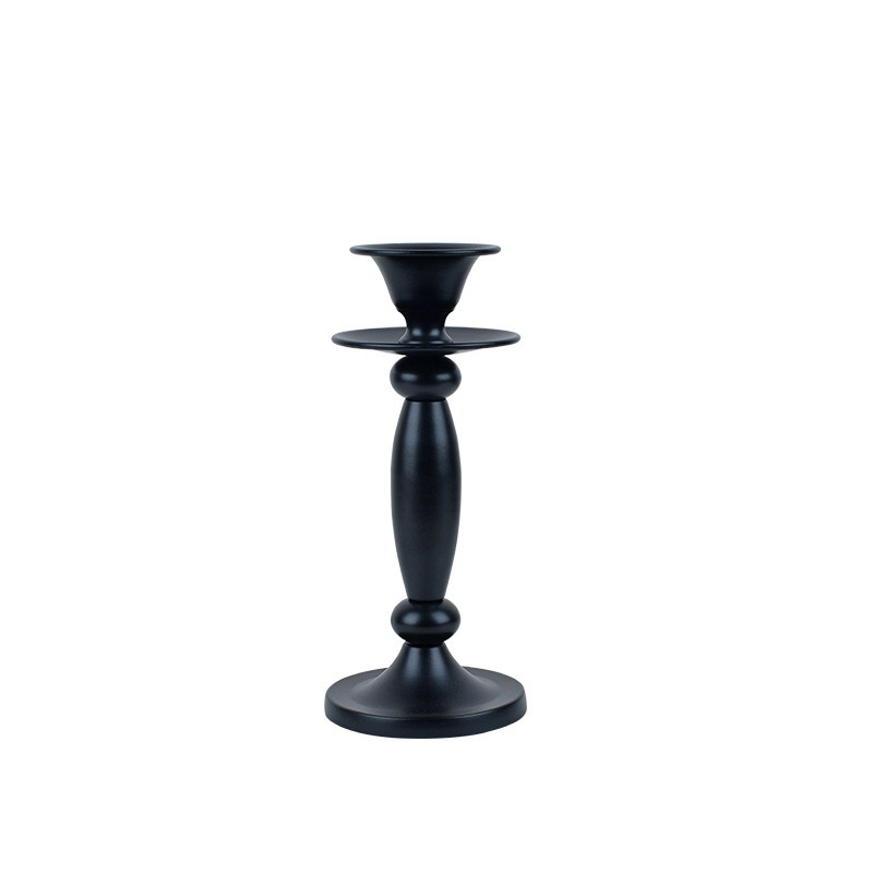European Minimalist Wrought Iron Candlestick Holders (Set of 3) Size:8*8*24.5cm