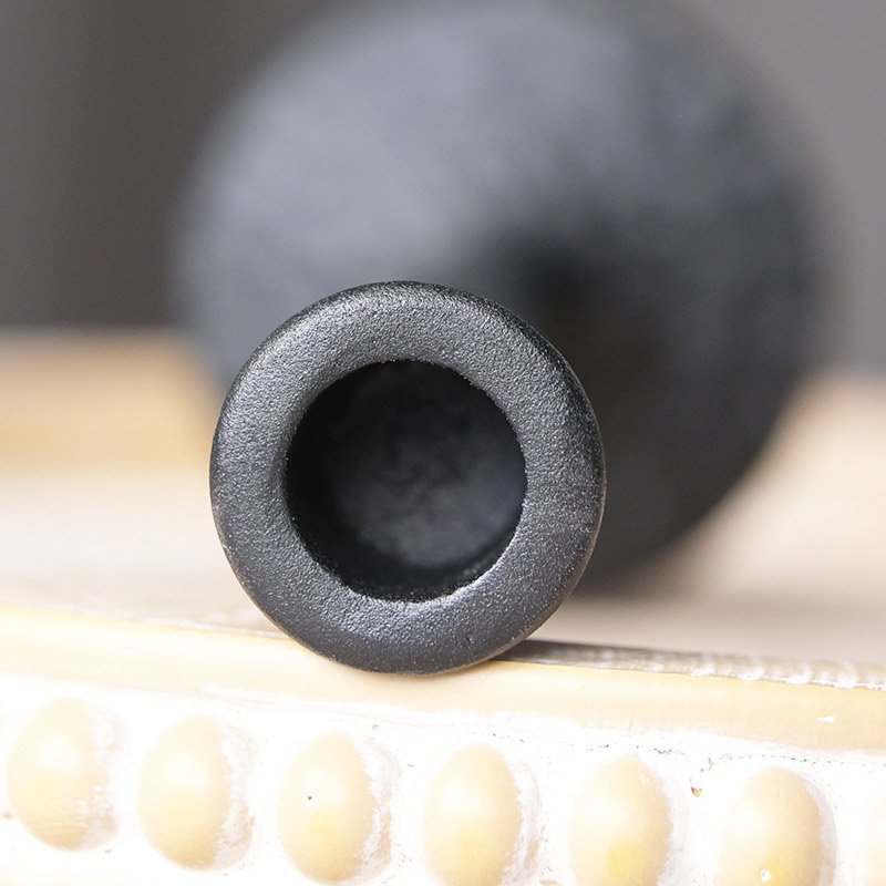 Vintage Industrial Style Wrought Iron Taper Candle Holder Color:Black;Size:8*8*18.5cm 1