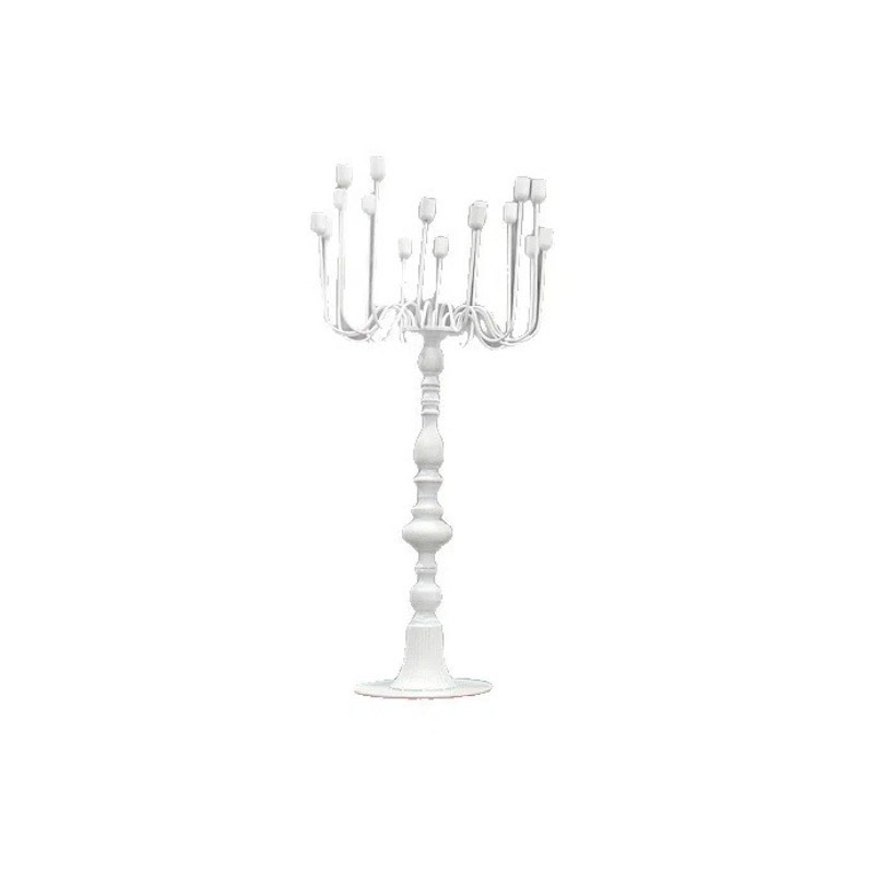 Extral Large Floor Iron Candelabra Color:White;Size:57*115cm,3.8kg