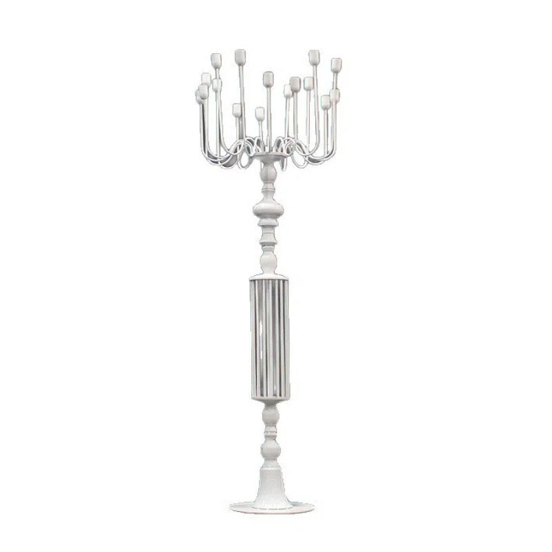 Extral Large Floor Iron Candelabra Color:White;Size:57*160cm,5.3kg