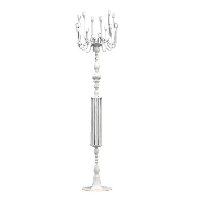 Extral Large Floor Iron Candelabra Color:White;Size:57*200cm,7.6kg