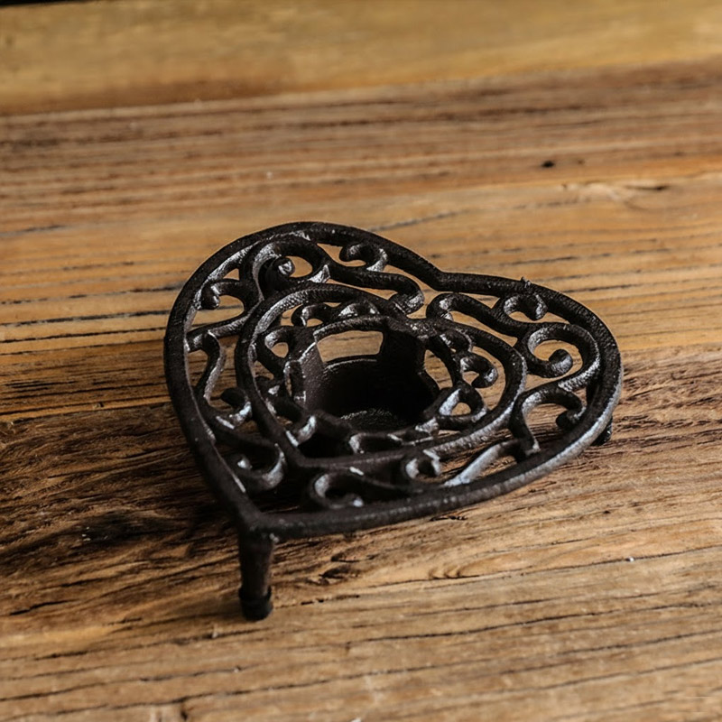 Vintage Cast Iron Hollow Teapot Warmer Size:16.5*16*4.5cm,680g