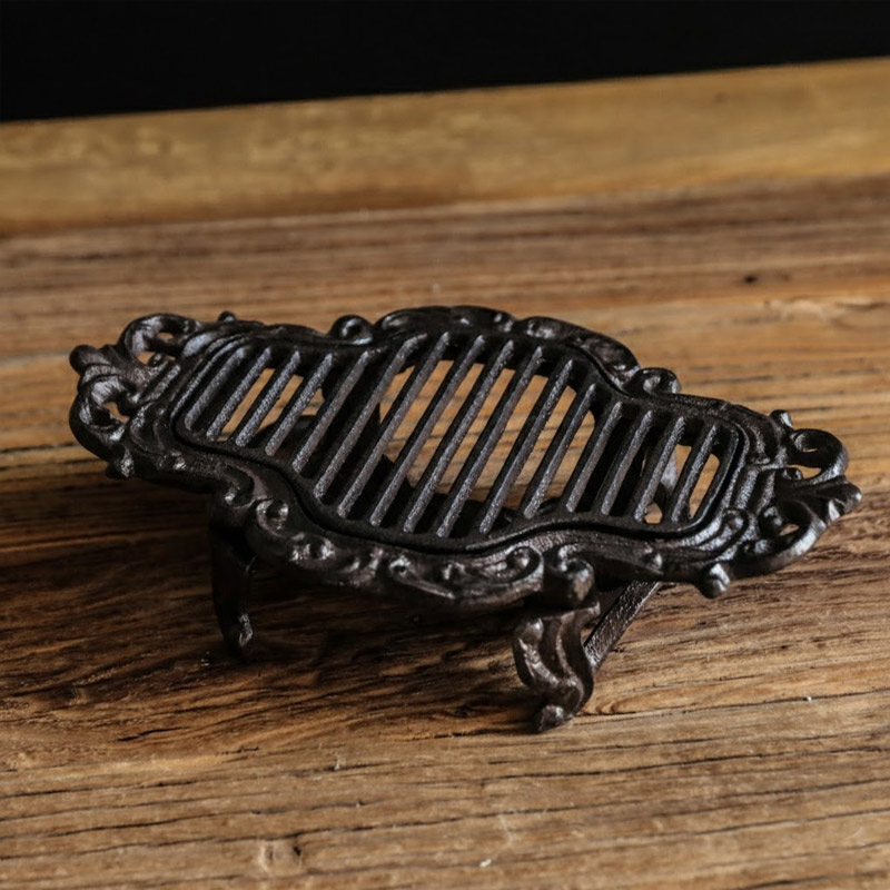 Vintage Cast Iron Hollow Teapot Warmer Size:26*15*6cm,1510g