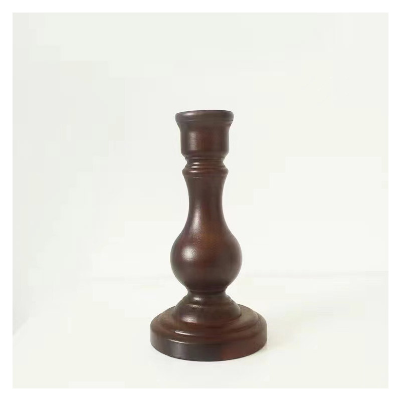 Wooden Candle Holder 8.8*8.8*16.5cm  