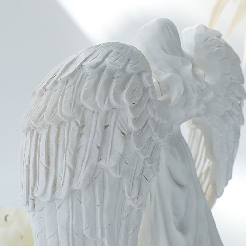 Praying Angel Resin Candle Holder Size:12.5*12.5*21.5cm 4