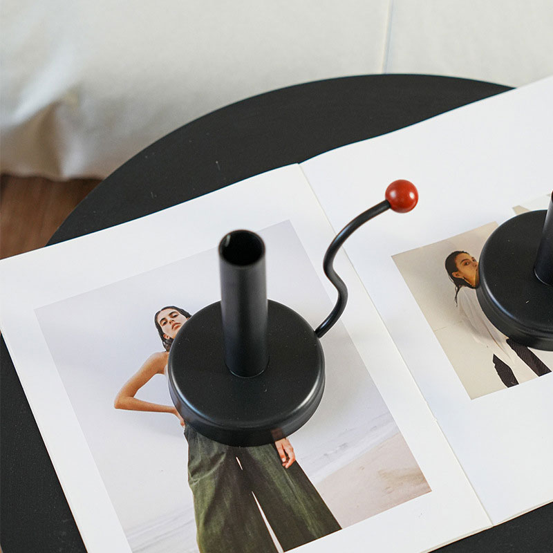 Iron Candle Holder with Colorful Sphere Size:12.5*10.5cm 5