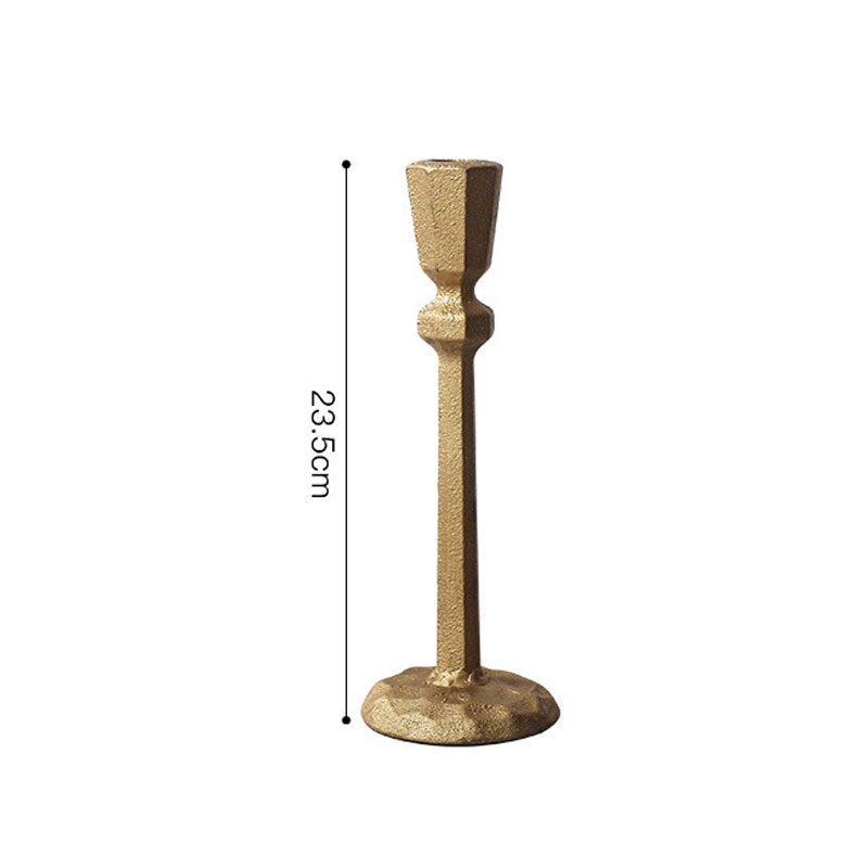Minimalist Hammered Cast Iron Candlestick Set of 3 Size:8*8*23.5cm