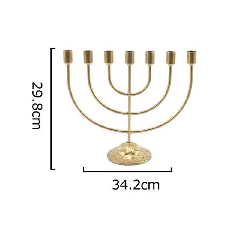 Vintage Iron 5/7-Head Candle Holder ,floral bas-relief carvings Size:34.2*34.2*29.8cm